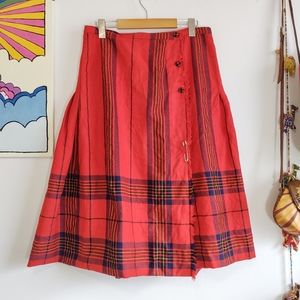 Vintage Plaid Kilt - Pure Virgin Wool